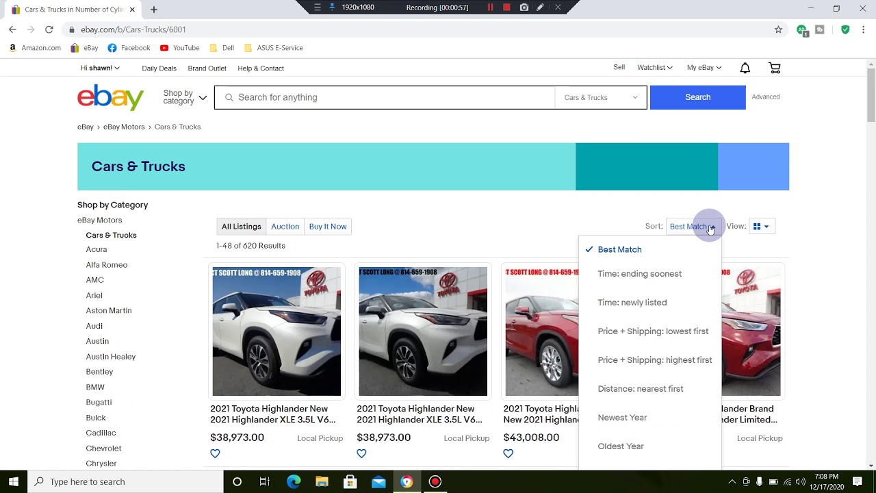 How To Save Broad Searches IN EBAY Motors YouTube