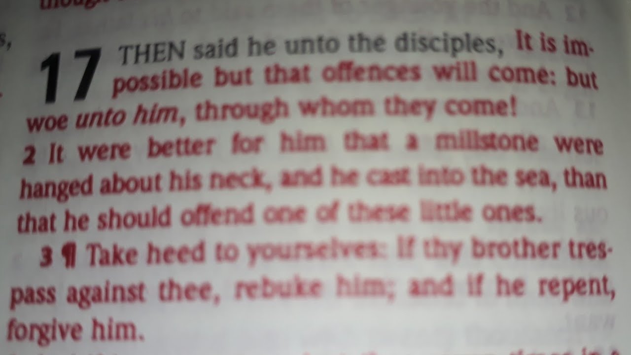 Luke 17 | Holy Bible King James Version - YouTube