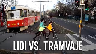 Nehody, bouračky a nebezpečné situace tramvají v Praze (Kluci z Prahy)