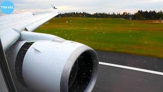 FINNAIR A350-900XWB REVERSE THRUST View Landing + Water Canon Salute in Gothenburg!