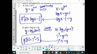 6-4 Logarithmic Functions