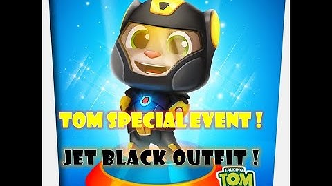 TALKING TOM HERO DASH GAMEPLAY #PART 11 "TOM SPECIAL EVENT! JET BLACK OUTFIT  !"🐱‍🏍⚡⚡