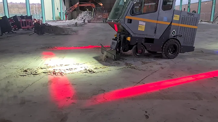 Removing screed flooring using NFE Viking ride on floor scraper