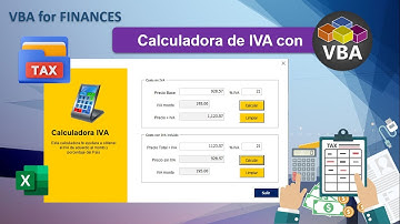 Calculadora de IVA con VBA Excel