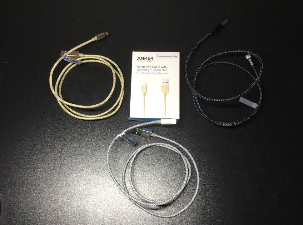 Review Anker Nylon Braided 3ft/0.9M Lightning Cables YouTube