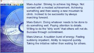 Aspects of outer planets to Venus and Mars