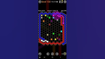 How To Solve Flow Free Hexes Premium 14x14 Mania Level 130 Board Walk Through Solution Walkthrough