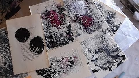 Mono Printing Part 1