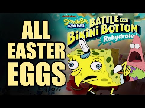 All Easter Eggs In SpongeBob SquarePants Battle for Bikini Bottom Rehydrated | Part 1