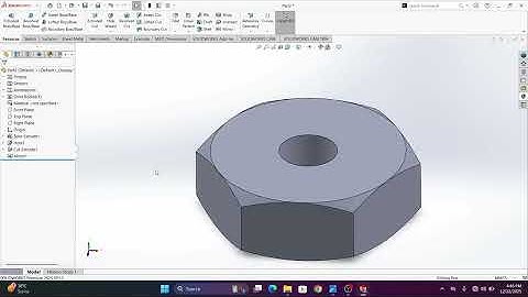 GLAND NUT TUTORIAL | DESIGN IN SOLIDWORKS 2025 | #trending #solidworkstutorial