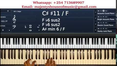TRITONES PIANO TUTORIAL (Instructor - Caleb Fadhili)