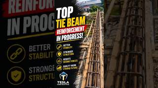 Top Tie Beam Reinforcement Work | Site Engineering Tips #shorts