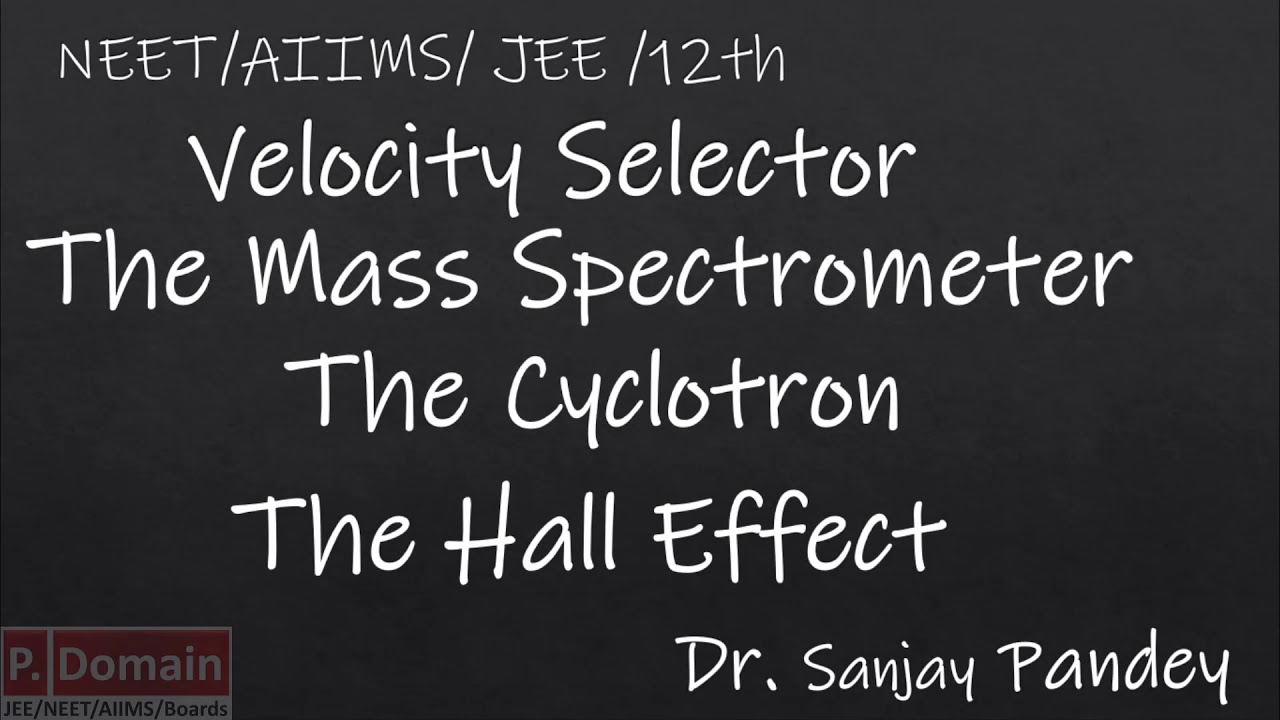 Velocity selector and The Mass Spectrometer YouTube