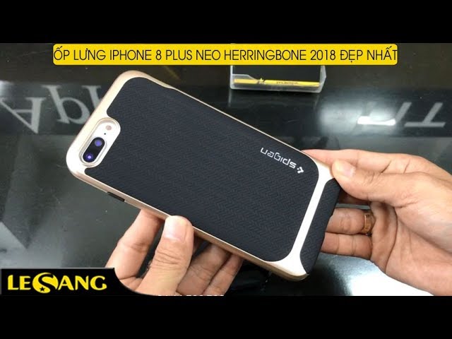 LÊ SANG | Ốp lưng iPhone 8 Plus / 7 Plus Spigen Neo Herringbone 2018 đẹp nhất viền kép 2 lớp