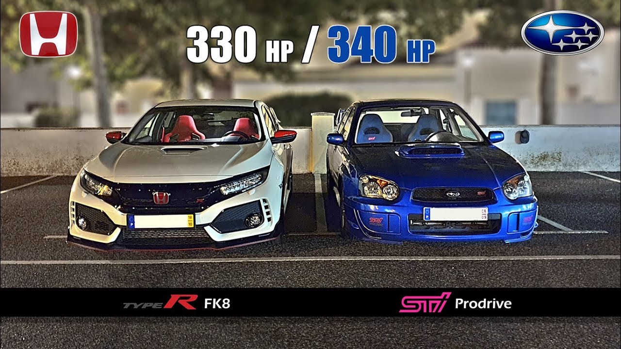 Honda Civic Type R Vs Subaru Impreza Wrx Sti