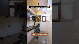 ( R75) 2 BHK Amazing Flat In Delhi With 90  Loan Fully Furnished Flat For SaleNear Metro Flats