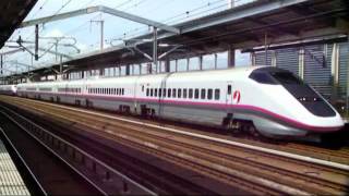 E3系R3編成+E2系1000番台J66編成(ラッピング) なすの253号@2012.6.23