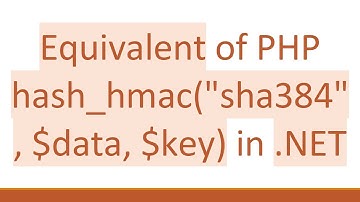 Equivalent of PHP hash_hmac("sha384", $data, $key) in .NET