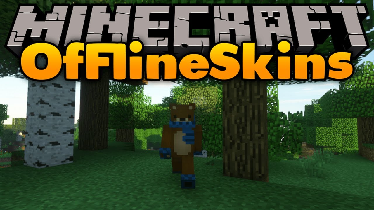 Como usar sua SKIN no modo OFFLINE minecraft 1.15.2
