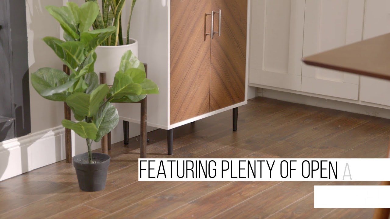 Hampton 68" Bookmatch Doors Two-Tone Hutch - Solid White