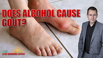 Is gout common in alcoholics?