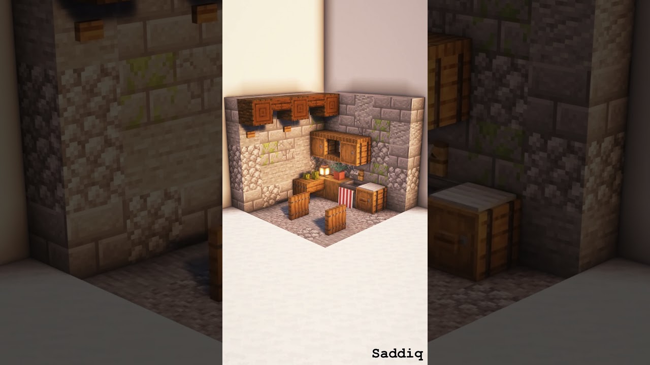 WATCH: Kitchen | Interior design idea | HOW TO BUILD | Building ideas | Minecraft Timelapse #saddiqideas