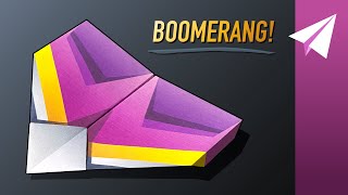 BOOMERANG PAPER AIRPLANE! How to Make a Plane that Flies Back to You — Diamond Head by Will Barron