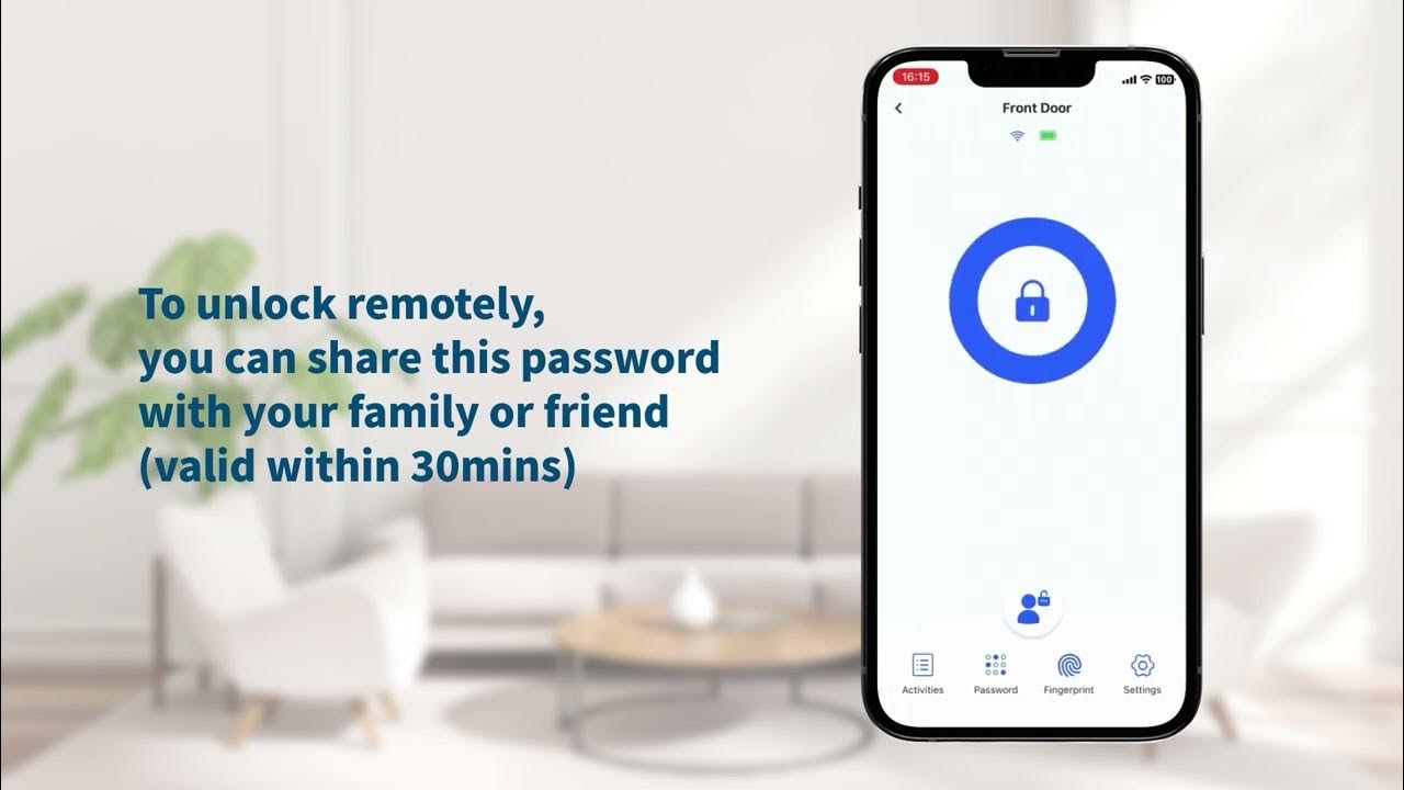 TEEHO TE002W Fingerprint Smart Door Lock App Operation Instruction