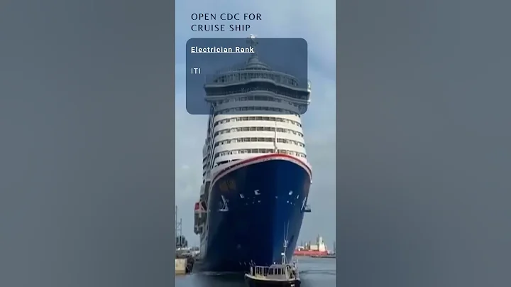 Merchant Navy | Open CDC | Cruise Ship Jobs #shorts #merchantnavy #marine #viral #course #best #job