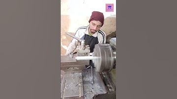 Thread on lathe machine manual. #lathemachine #youtubeshorts