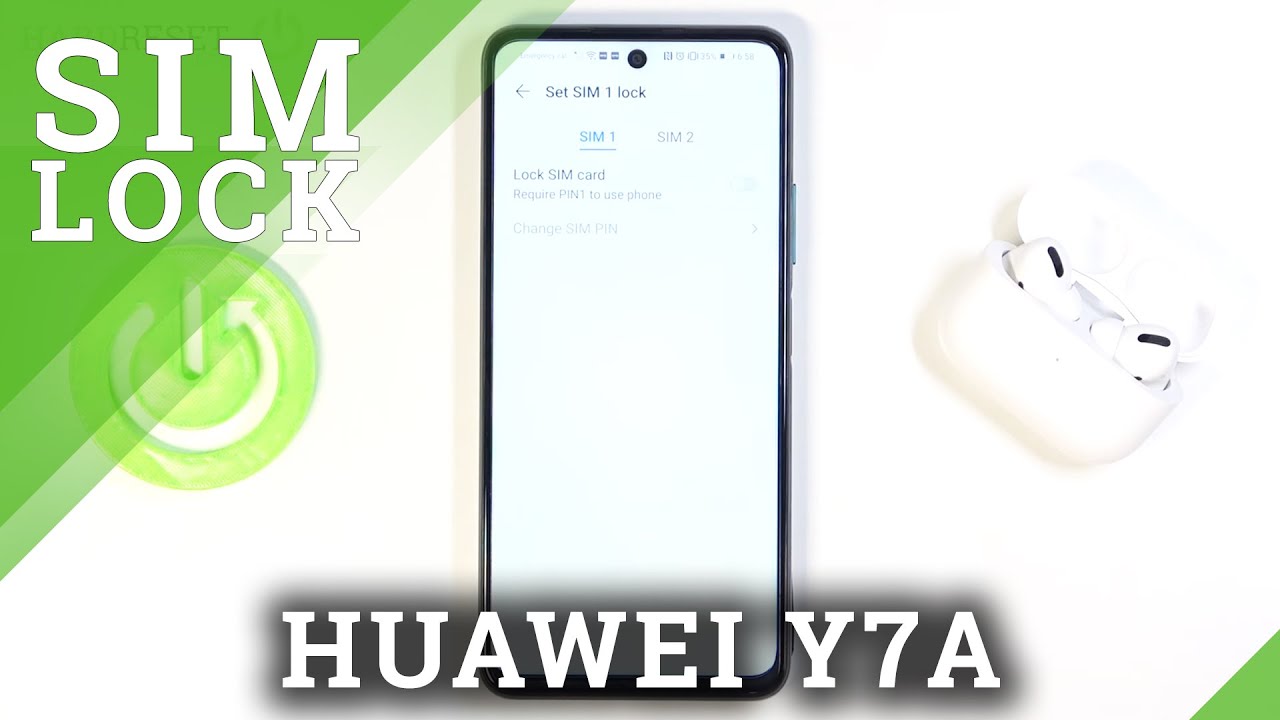How to Remove SIM PIN in HUAWEI Y7A – Disable SIM Lock - YouTube