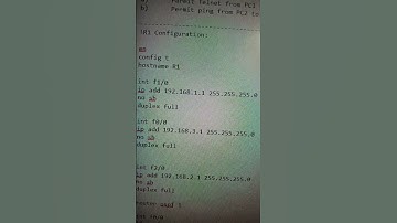 Router 1 Acl configuration lab #ciscocertification