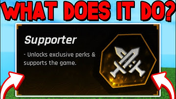 What Does SUPPORTER GAMEPASS Do In The Forge? (Roblox)