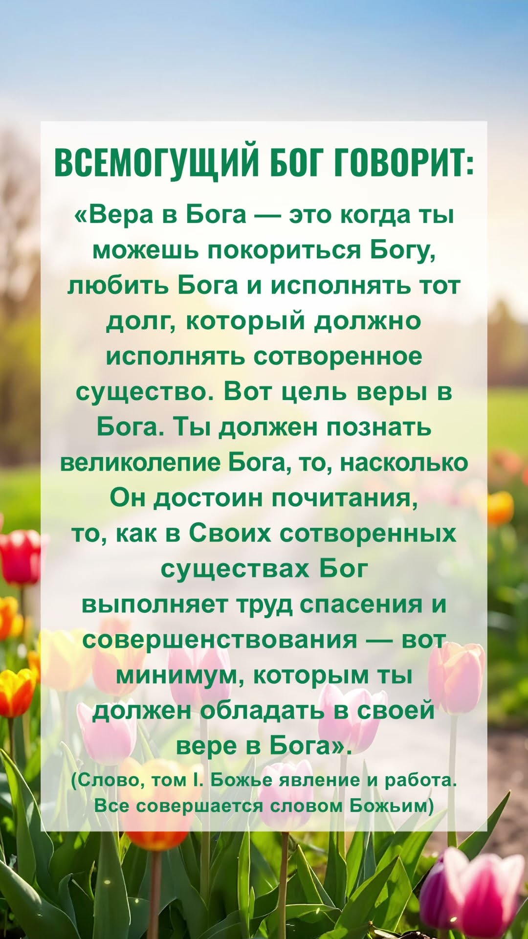 Читай Божьи слова и начинай новый день