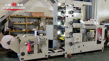 4 colors label flexo printing machine front and back printing on 2 sides
