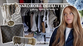 HUGE WARDROBE DECLUTTER at 30 weeks pregnant | Bedroom Transformation - part 2 organising & nesting