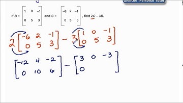 Multi Step Operations With Matrices