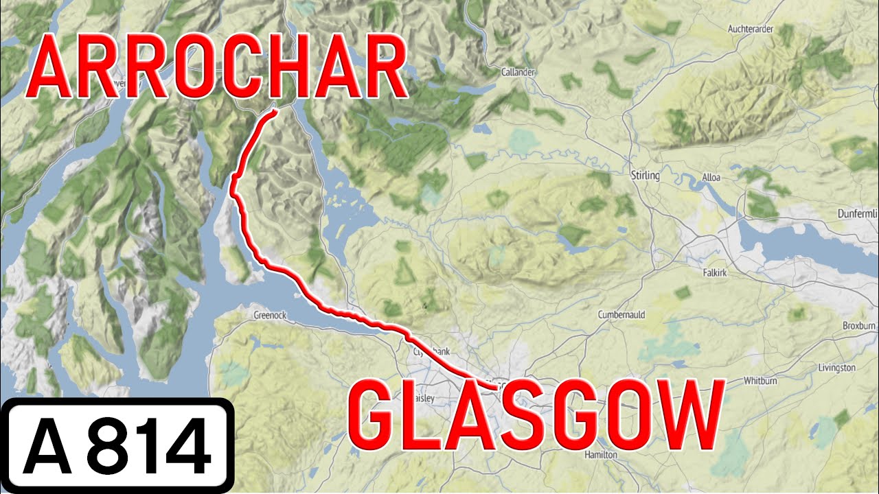 Scotland Road Tours - A814 Arrochar to Glasgow - YouTube