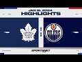 NHL Highlights | Maple Leafs vs. Oilers - January 16, 2024 image