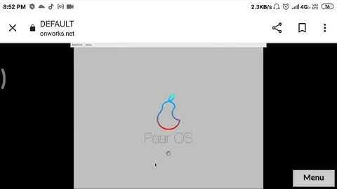 pear os 8 64 running in onworks.net cloud os