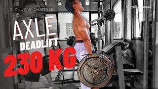 Latihan axle deadlift