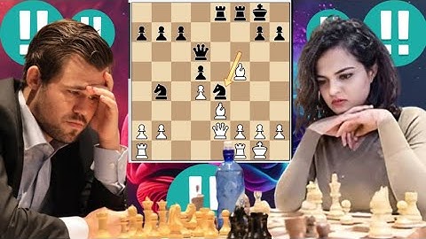 King Magnus Carlsen vs Tania Sachdev Chess game 10