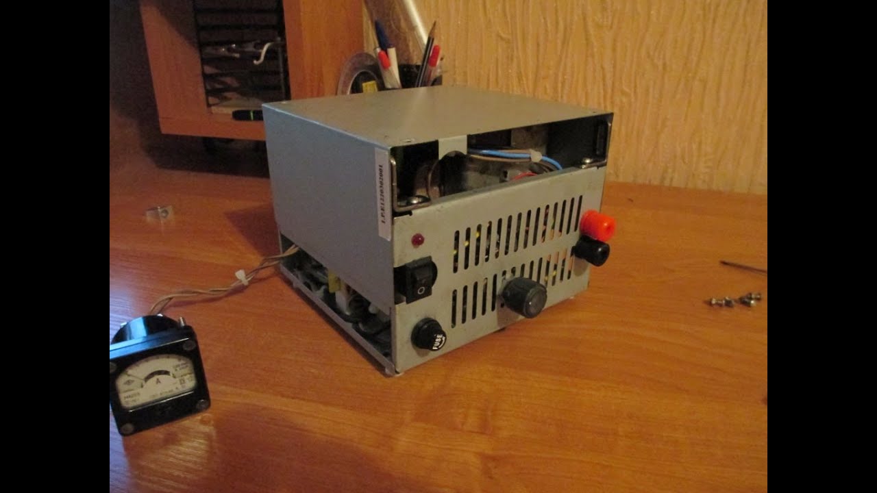 Зарядное устройство для АКБ на тиристоре КУ202Л - YouTube