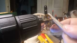 Polishing pivots on a cuckoo clock or clock 20220102 181014