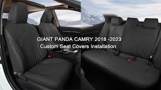 How to install GIANT PANDA Toyota Camry 20182024 Custom Seat Covers