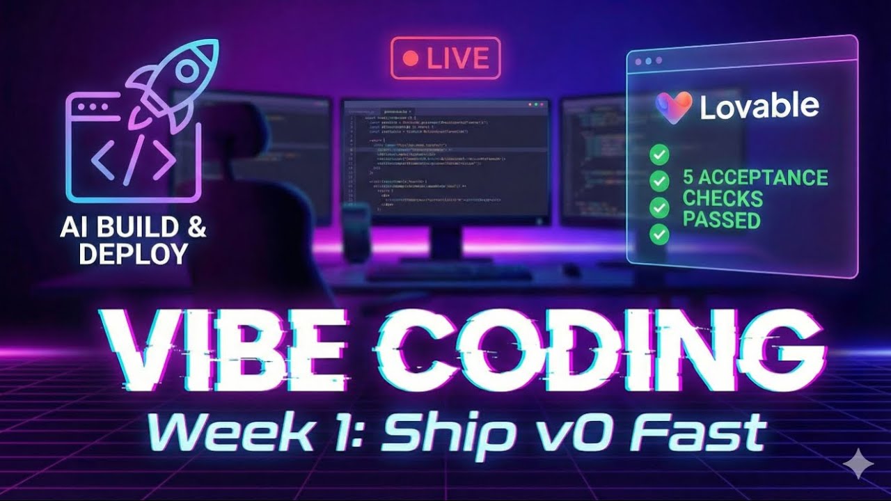 Week 1: Flip the Podium | Ship Your First Lovable App | Thursday -  Grey Spark AI
