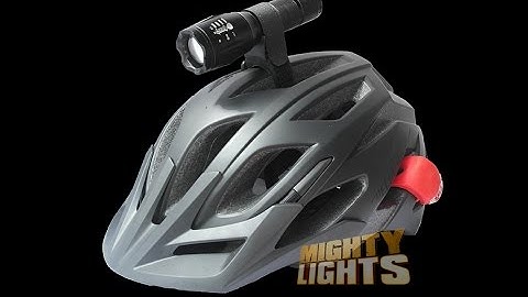 Ultrafire® E17 Zoomable CREE XML-T6 MTB cycle helmet bike light torch set demo/review