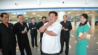 Inside the new Pyongyang Sunan International Airport in North Korea