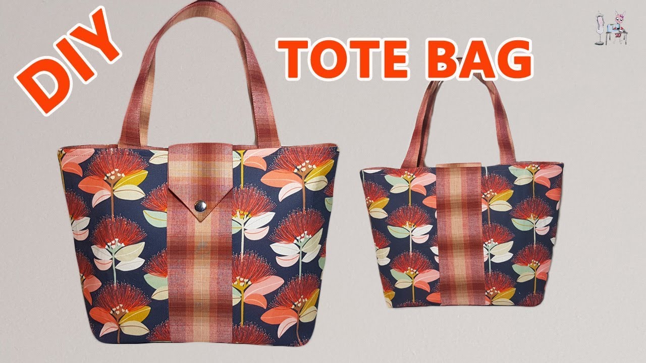TOTE BAG | TOTE BAG TUTORIAL | BAG MAKING | SEWING TUTORIAL | Coudre un sac | Bolsa de bricolaje ...