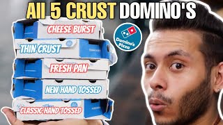 Trying Domino's All 5 Crust, | Domino's Fresh Pan Pizza, Thin Crust, Cheese Burst, | Domino's India screenshot 5